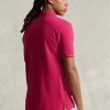 Pembe Erkek Ralph Lauren Özel Slim Fit File Polo Tişörtler Pembe Erkek Ralph Lauren Özel Slim Fit File Polo Tişörtler