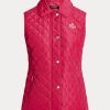 Pembe Kadın Ralph Lauren Elmas Kapitone Yelek