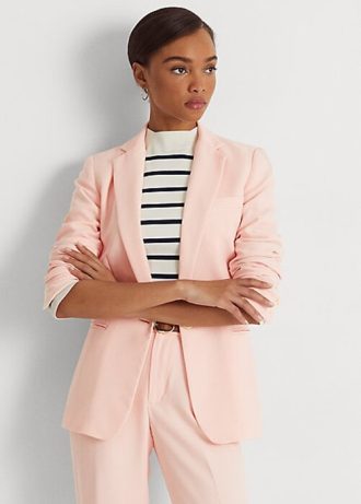Pembe Kadın Ralph Lauren Georgette Blazer’ları