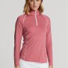 Pembe Kadın Ralph Lauren Jersey Çeyrek Fermuarlı Kazak Sweatshirt Pembe Kadın Ralph Lauren Jersey Çeyrek Fermuarlı Kazak Sweatshirt