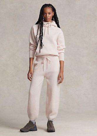 Pembe Kadın Ralph Lauren Kaşmir Giyilebilir Pantolon