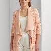 Pembe Kadın Ralph Lauren Keten-Pamuklu Örgü Hırka Kazakları Pembe Kadın Ralph Lauren Keten-Pamuklu Örgü Hırka Kazakları