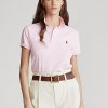 Pembe Kadın Ralph Lauren Klasik Kesim File Polo Tişörtler Pembe Kadın Ralph Lauren Klasik Kesim File Polo Tişörtler
