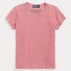 Pembe Kadın Ralph Lauren Organik Pamuklu Yuvarlak Yaka Tişörtler Pembe Kadın Ralph Lauren Organik Pamuklu Yuvarlak Yaka Tişörtler