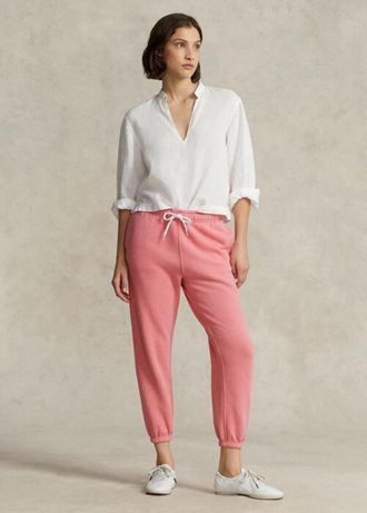 Pembe Kadın Ralph Lauren Polar Atletizm Pantolonu