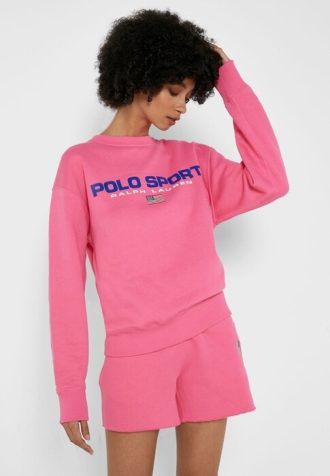 Pembe Kadın Ralph Lauren Polo Sweatshirtleri