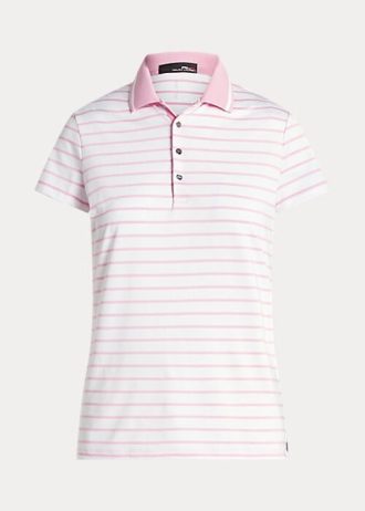 Pembe Kadın Ralph Lauren Özel Kesim Jersey Polo Tişörtleri