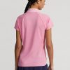 Pembe Kadın Ralph Lauren Özel Kesim Piqué Polo Tişörtler Pembe Kadın Ralph Lauren Özel Kesim Piqué Polo Tişörtler