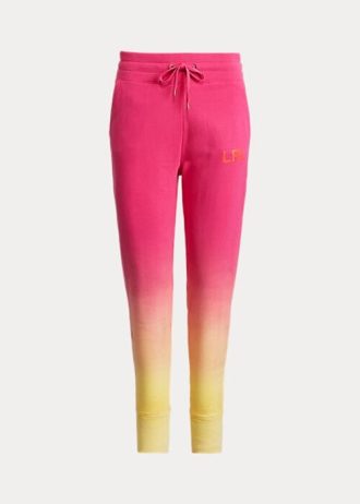 Pembe / Turuncu / Sarı Kadın Ralph Lauren Dip-Dyed Fransız Havlu Eşofman Altı
