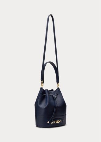 Rafine Lacivert Kadın Ralph Lauren Deri Büyük Andie El Çantası