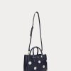 Rafine Lacivert/Vanilya Kadın Ralph Lauren Polka-Dot Deri Küçük Marcy Çantalar Rafine Lacivert/Vanilya Kadın Ralph Lauren Polka-Dot Deri Küçük Marcy Çantalar