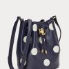 Rafine Lacivert/Vanilya Kadın Ralph Lauren Polka Noktalı Orta Boy Andie El Çantası Rafine Lacivert/Vanilya Kadın Ralph Lauren Polka Noktalı Orta Boy Andie El Çantası