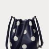 Rafine Lacivert/Vanilya Kadın Ralph Lauren Polka Noktalı Orta Boy Andie El Çantası Rafine Lacivert/Vanilya Kadın Ralph Lauren Polka Noktalı Orta Boy Andie El Çantası