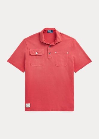 Rose Erkek Ralph Lauren Klasik Kesim File Cepli Polo Tişörtler