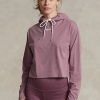 Rose Kadın Ralph Lauren Kısa Pamuklu Jersey Sweatshirt