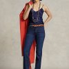 Royal Kadın Ralph Lauren Yüksek Bel Düz Kesim Kot Pantolon