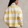 Sarı/Beyaz Kadın Ralph Lauren Çizgili Kısa Forma Rugby Polo Tişörtleri Sarı/Beyaz Kadın Ralph Lauren Çizgili Kısa Forma Rugby Polo Tişörtleri