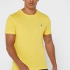 Sarı Erkek Ralph Lauren Göğüs Logolu Yuvarlak Yaka Tişörtler Sarı Erkek Ralph Lauren Göğüs Logolu Yuvarlak Yaka Tişörtler