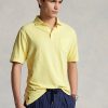 Sarı Erkek Ralph Lauren Klasik Kesim Pamuklu-Keten Polo Tişörtler Sarı Erkek Ralph Lauren Klasik Kesim Pamuklu-Keten Polo Tişörtler
