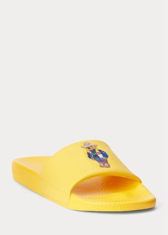 Sarı Erkek Ralph Lauren Polo Bear Terlik