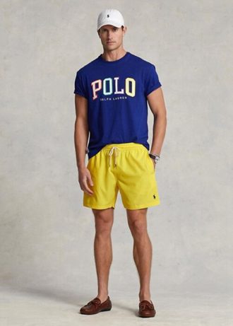 Sarı Erkek Ralph Lauren Traveller Mayo Şortu