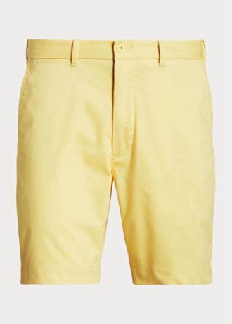 Sarı Erkek Ralph Lauren Özel Kesim Esnek Twill Şort