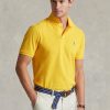 Sarı Erkek Ralph Lauren Özel Slim Fit File Polo Tişörtleri Sarı Erkek Ralph Lauren Özel Slim Fit File Polo Tişörtleri