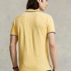 Sarı Erkek Ralph Lauren Özel Slim Fit File Polo Tişörtleri Sarı Erkek Ralph Lauren Özel Slim Fit File Polo Tişörtleri