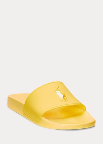 Sarı Kadın Ralph Lauren Büyük Pony Terlik