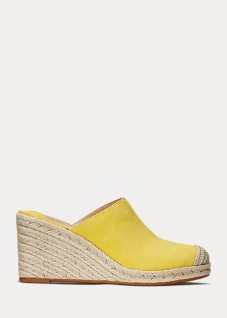 Sarı Kadın Ralph Lauren Pennie Süet Espadril