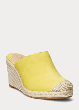 Sarı Kadın Ralph Lauren Pennie Süet Espadril