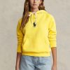 Sarı Kadın Ralph Lauren Shrunken Fit Big Pony Polar Kapüşonlu Üst Sarı Kadın Ralph Lauren Shrunken Fit Big Pony Polar Kapüşonlu Üst