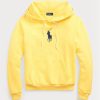 Sarı Kadın Ralph Lauren Shrunken Fit Big Pony Polar Kapüşonlu Üst Sarı Kadın Ralph Lauren Shrunken Fit Big Pony Polar Kapüşonlu Üst