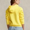 Sarı Kadın Ralph Lauren Shrunken Fit Big Pony Polar Kapüşonlu Üst Sarı Kadın Ralph Lauren Shrunken Fit Big Pony Polar Kapüşonlu Üst