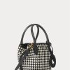 Siyah/Beyaz Balık Sırtı Desenli Kadın Ralph Lauren Balık Sırtı Desenli Mini Bellport Tote Çantalar Siyah/Beyaz Balık Sırtı Desenli Kadın Ralph Lauren Balık Sırtı Desenli Mini Bellport Tote Çantalar