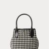 Siyah/Beyaz Balık Sırtı Desenli Kadın Ralph Lauren Balık Sırtı Desenli Mini Bellport Tote Çantalar Siyah/Beyaz Balık Sırtı Desenli Kadın Ralph Lauren Balık Sırtı Desenli Mini Bellport Tote Çantalar
