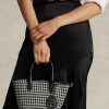Siyah/Beyaz Balık Sırtı Desenli Kadın Ralph Lauren Balık Sırtı Desenli Mini Bellport Tote Çantalar Siyah/Beyaz Balık Sırtı Desenli Kadın Ralph Lauren Balık Sırtı Desenli Mini Bellport Tote Çantalar