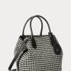 Siyah/Beyaz Balık Sırtı Desenli Kadın Ralph Lauren Balık Sırtı Desenli Orta Boy Bellport Tote Çantalar Siyah/Beyaz Balık Sırtı Desenli Kadın Ralph Lauren Balık Sırtı Desenli Orta Boy Bellport Tote Çantalar