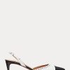 Siyah / Beyaz Kadın Ralph Lauren Garland Renk Bloklu Slingback Topuklu Ayakkabı Siyah / Beyaz Kadın Ralph Lauren Garland Renk Bloklu Slingback Topuklu Ayakkabı