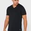 Siyah Erkek Ralph Lauren 2’li Temel V Yaka Tişörtler Siyah Erkek Ralph Lauren 2’li Temel V Yaka Tişörtler