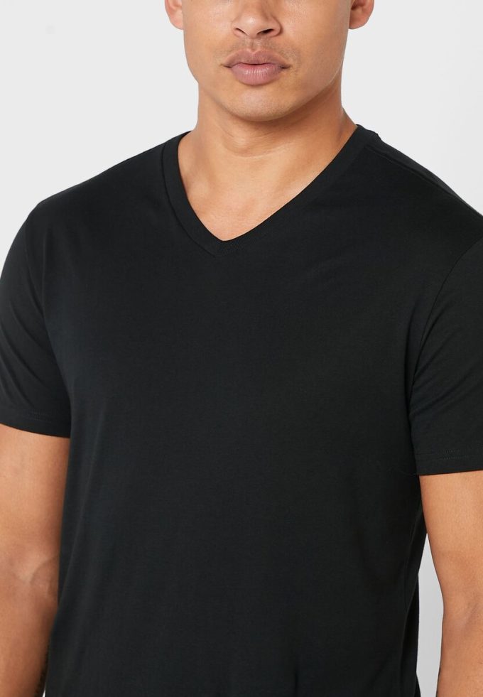 Siyah Erkek Ralph Lauren 2’li Temel V Yaka Tişörtler Siyah Erkek Ralph Lauren 2’li Temel V Yaka Tişörtler