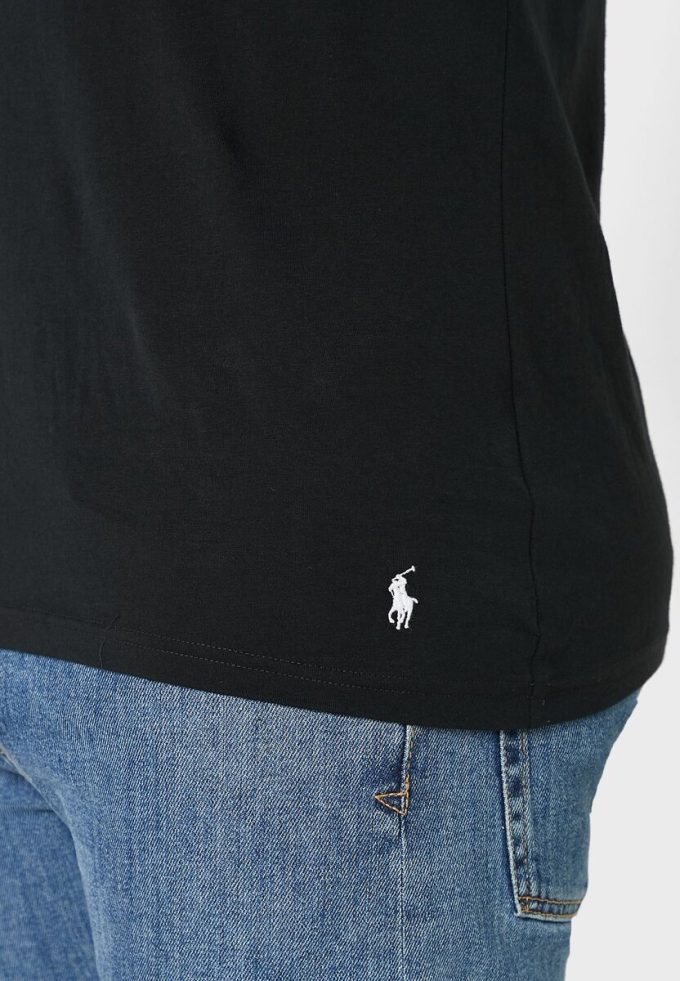 Siyah Erkek Ralph Lauren 2’li Temel V Yaka Tişörtler Siyah Erkek Ralph Lauren 2’li Temel V Yaka Tişörtler