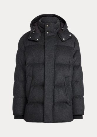 Siyah Erkek Ralph Lauren Cameron Yün Karışımlı Montlar