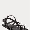 Siyah Erkek Ralph Lauren Carlion Dana Derisi Sandaletler Siyah Erkek Ralph Lauren Carlion Dana Derisi Sandaletler