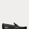 Siyah Erkek Ralph Lauren Chalmers Cilalı Dana Derisi Penny Loafer’lar Siyah Erkek Ralph Lauren Chalmers Cilalı Dana Derisi Penny Loafer’lar