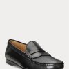 Siyah Erkek Ralph Lauren Chalmers Cilalı Dana Derisi Penny Loafer’lar Siyah Erkek Ralph Lauren Chalmers Cilalı Dana Derisi Penny Loafer’lar
