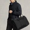 Siyah Erkek Ralph Lauren Deri Kaplamalı Hibrit Giysi Seyahat Çantaları Siyah Erkek Ralph Lauren Deri Kaplamalı Hibrit Giysi Seyahat Çantaları