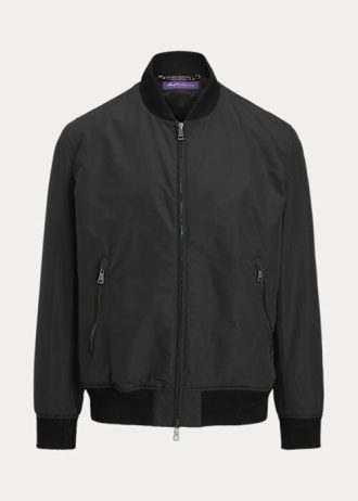 Siyah Erkek Ralph Lauren Drayton Pamuk Karışımlı Bomber Ceketler