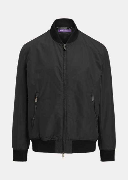 Siyah Erkek Ralph Lauren Drayton Pamuk Karışımlı Bomber Ceketler Siyah Erkek Ralph Lauren Drayton Pamuk Karışımlı Bomber Ceketler