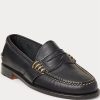 Siyah Erkek Ralph Lauren Edric Deri Penny Loafer’lar Siyah Erkek Ralph Lauren Edric Deri Penny Loafer’lar